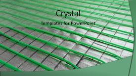  Presentation with pipeline - Theme enhanced with underfloor heating green pipeline installation background and a seafoam green colored foreground