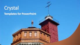  Presentation with water - Amazing slides having undergroun tanks - old water supply tower backdrop and a  colored foreground