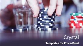  Presentation with game on - Theme having underground-casino-game-stakes background and a violet colored foreground