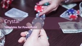  Presentation with game - Presentation theme featuring underground-casino-game-stakes background and a tawny brown colored foreground