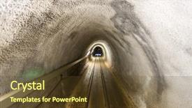  Presentation with salt - Cool new presentation with old mining - underground corridor in salt mine backdrop and a tawny brown colored foreground