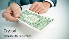  Presentation with economy - Presentation design with underground economy - man wearing a suit sitting background and a light gray colored foreground