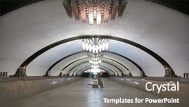  Presentation with ev charging station - Slide deck consisting of underground economy - metro s station samara background and a  colored foreground