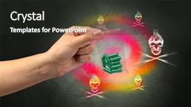  Presentation with refugee sanctuary immigrants illegal immigration - Theme enhanced with underground market - female hand delivers illegal capsules background and a  colored foreground