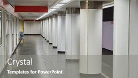  Presentation with station - Audience pleasing presentation consisting of underground metro station with no backdrop and a gray colored foreground