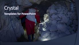  Presentation with cooperative - PPT layouts enhanced with mining exploration - tourist walks inside the cooperative background and a tawny brown colored foreground