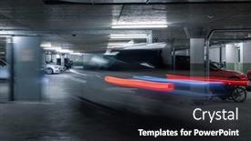  Presentation with cars - Audience pleasing slide deck consisting of underground-parking-cars-parked backdrop and a wine colored foreground