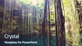  Presentation with mexico - Beautiful slide deck featuring underground river - ik-kil cenote mexico backdrop and a tawny brown colored foreground