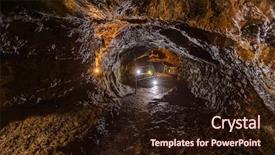  Presentation with caves - Amazing slide deck having underground river - volcanic caves in sao vicente backdrop and a wine colored foreground