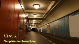  Presentation with station - Colorful PPT layouts enhanced with underground station berlin germany backdrop and a tawny brown colored foreground