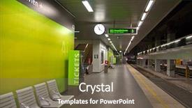  Presentation with vienna - PPT layouts consisting of underground station in vienna austria background and a gray colored foreground