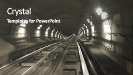  Presentation with neon - Colorful slide deck enhanced with underground subway railway tunnel backdrop and a dark gray colored foreground