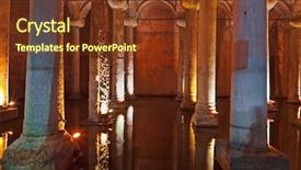  Presentation with istanbul - Cool new slide set with underground water basilica cistern - istanbul backdrop and a tawny brown colored foreground