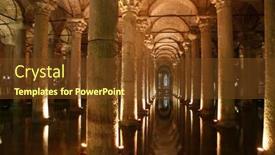  Presentation with istanbul - Amazing presentation theme having underground-yerebatan-cistern-istanbul-turkey backdrop and a tawny brown colored foreground