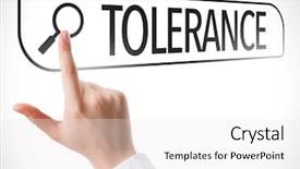  Presentation with tolerance - Colorful slide deck enhanced with understanding human behavior - tolerance written in search bar backdrop and a white colored foreground