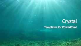  Presentation with underwater - Presentation with underwater background in ocean background and a teal colored foreground