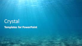  Presentation with sea floor - Slides enhanced with underwater background of clear blue water on sandy sea floor background and a teal colored foreground