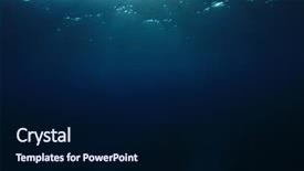  Presentation with dark blue gradient blue - Presentation theme having underwater blue background in ocean background and a  colored foreground