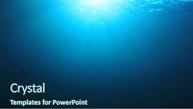  Presentation with underwater - PPT layouts enhanced with underwater blue background in sea background and a ocean colored foreground