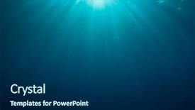  Presentation with underwater - Slides consisting of underwater blue background in sea background and a dark gray colored foreground