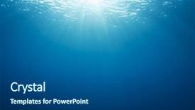  Presentation with underwater - Presentation enhanced with underwater blue background in sea background and a dark gray colored foreground