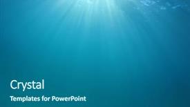  Presentation with blue design - Colorful PPT theme enhanced with underwater blue background backdrop and a ocean colored foreground