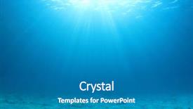 Presentation with aqua - Amazing presentation theme having underwater blue ocean background backdrop and a light gray colored foreground