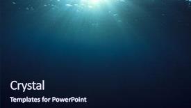  Presentation with underwater - Colorful slides enhanced with underwater blue ocean background backdrop and a navy blue colored foreground