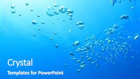  Presentation with underwater - Colorful slides enhanced with underwater bubbles in the sea backdrop and a gray colored foreground