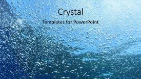  Presentation with gas - Presentation theme featuring underwater bubbles background and a light blue colored foreground