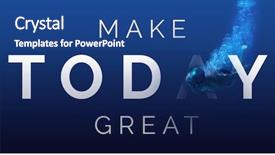  Presentation with today - Audience pleasing theme consisting of underwater communication - digitally generated image of make backdrop and a ocean colored foreground