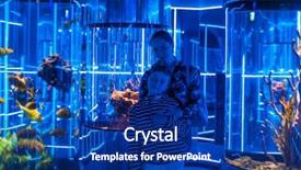  Presentation with prodigal son - Slides having underwater communication - photo of woman with son background and a navy blue colored foreground