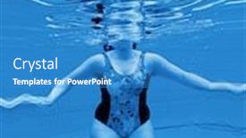 Presentation with dance - Beautiful presentation theme featuring underwater dance backdrop and a teal colored foreground