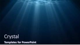  Presentation with deep blue - Colorful slides enhanced with underwater-light-sun-light-shine backdrop and a navy blue colored foreground