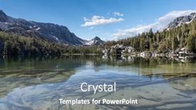  Presentation with skeleton - Presentation featuring underwater-logs-at-skeleton-lake background and a seafoam green colored foreground