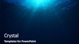 Presentation with water ocean - Amazing slide set having underwater nature background of sunbeams backdrop and a navy blue colored foreground
