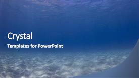  Presentation with underwater - Presentation design having underwater ocean background blue sea background and a  colored foreground