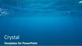  Presentation with ocean surface - Theme with underwater-ocean-background-sea-surface background and a dark gray colored foreground