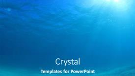  Presentation with sea floor - Amazing presentation design having underwater-photo-of-blue-ocean backdrop and a gray colored foreground