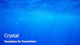  Presentation with tranquil - Presentation theme consisting of underwater scene with copy space background and a gray colored foreground