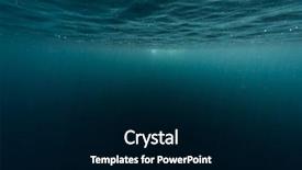  Presentation with sea sun - PPT layouts with underwater shot of sea surface background and a black colored foreground