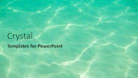  Presentation with deep ocean - PPT layouts featuring underwater-sun-glare background and a seafoam green colored foreground