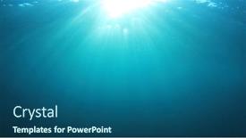  Presentation with blue water - Cool new theme with underwater-sunburst-blue-water-background backdrop and a ocean colored foreground