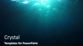  Presentation with underwater - Presentation enhanced with underwater-sunlight-background background and a navy blue colored foreground
