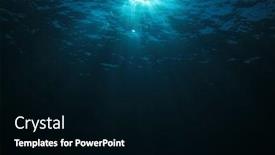  Presentation with underwater - Amazing theme having underwater-sunlight-in-blue-ocean backdrop and a black colored foreground