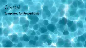  Presentation with ripples - Beautiful PPT layouts featuring underwater-surface-with-sun-light backdrop and a teal colored foreground