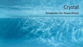  Presentation with swimming pool - Colorful presentation theme enhanced with underwater swimming pool ledge backdrop and a light blue colored foreground