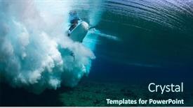  Presentation with breaking promises - Slide deck featuring underwater-view-of-the-surfer background and a ocean colored foreground