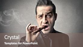  Presentation with bad - Colorful slide set enhanced with underworld - bad guy backdrop and a violet colored foreground