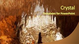  Presentation with shenandoah national park big meadows - Presentation design with underworld - carlsbad caverns national park background and a tawny brown colored foreground